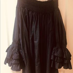 Off the shoulder long sleeve Jean dress